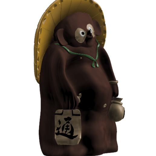 Download STL file Tanuki Statue Animal Crossing • 3D printing object